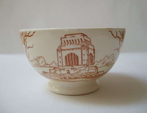 VINTAGE 'UNIEWINKELS VOORTREKKEREEUFEES' 1838-1938 COMMEMORATIVE BOWL ~ Chipped!
