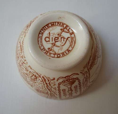 VINTAGE 'UNIEWINKELS VOORTREKKEREEUFEES' 1838-1938 COMMEMORATIVE BOWL ~ Chipped!