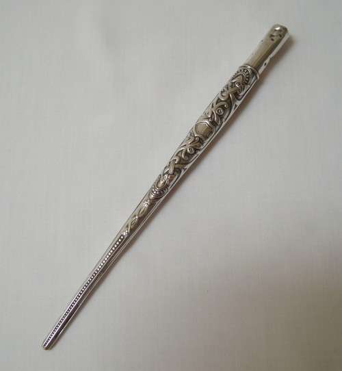 ANTIQUE ART NOUVEAU NORWEGIAN 830 SILVER LACING TOOL c1900-1920
