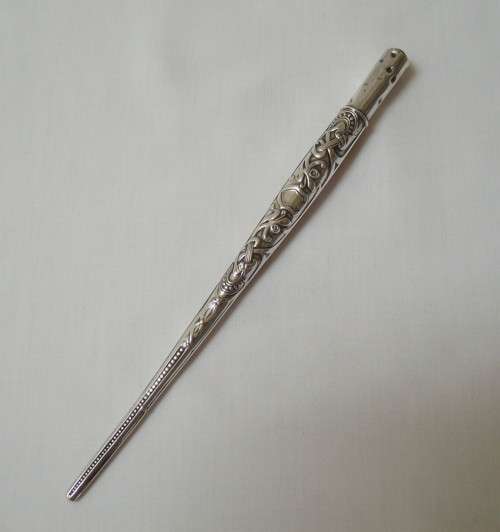 ANTIQUE ART NOUVEAU NORWEGIAN 830 SILVER LACING TOOL c1900-1920