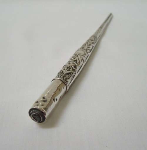 ANTIQUE ART NOUVEAU NORWEGIAN 830 SILVER LACING TOOL c1900-1920