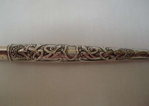 ANTIQUE ART NOUVEAU NORWEGIAN 830 SILVER LACING TOOL c1900-1920