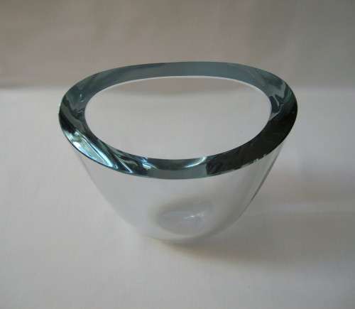 VINTAGE NORWEGIAN ART GLASS 13cm VASE c1950's