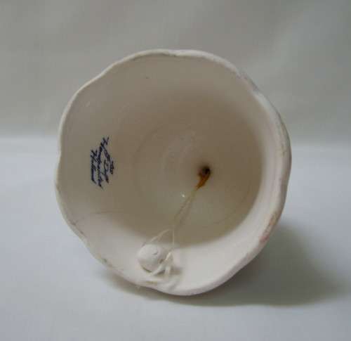 VINTAGE DELFT BLUE ORNAMENTAL TABLE BELL ~ Hairline!!!