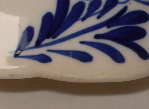 VINTAGE DELFT BLUE ORNAMENTAL TABLE BELL ~ Hairline!!!