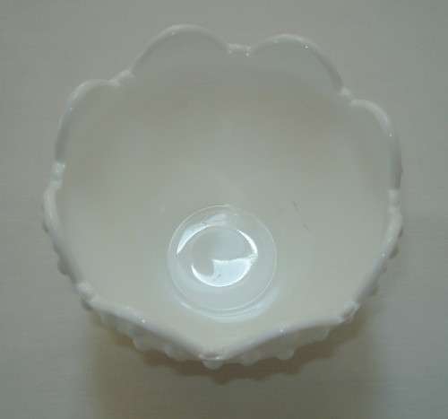VINTAGE HOBNAIL MILK GLASS VASE