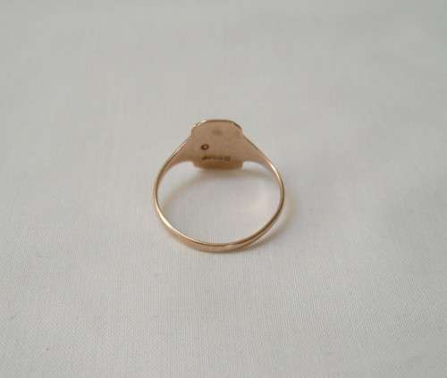 VINTAGE 9ct GOLD SIGNET RING c1950's