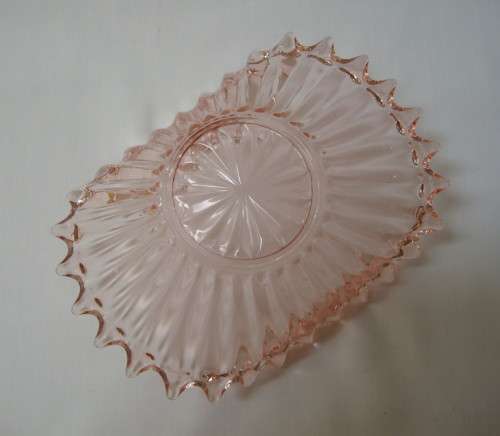 VINTAGE PINK GLASS SWEET BOWL