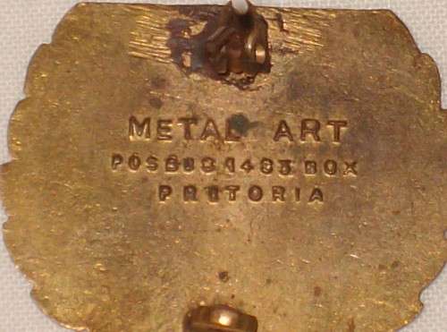 VINTAGE PIET RETIEF HIGH SCHOOL AFRIKAANS PREFECT BADGE