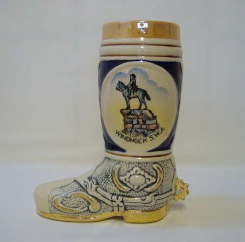 VINTAGE WINDHOEK S.W.A. SOUVENIR BOOT ~ Hairline Chip!!!