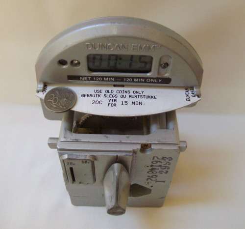 VINTAGE DUNCAN EMM MODEL 7700 DIGITAL ELECTRONIC PARKING METER MECHANISM