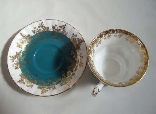 VINTAGE SET OF SIX ROYAL ALBERT 'REGAL SERIES' MULTI-COLOURED DUO'S c1970's