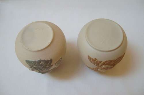VINTAGE PAIR OF CHINESE STONEWARE VASES c1970s