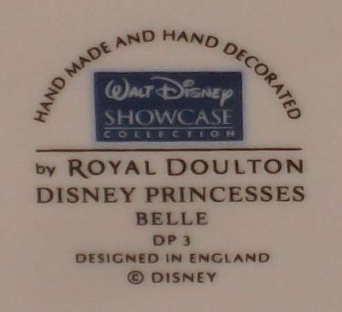 WALT DISNEY SHOWCASE COLLECTION by ROYAL DOULTON 'DISNEY PRINCESSES ~ BELLE' DP3 FIGURINE c2005