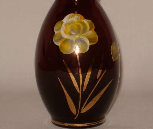 VINTAGE ITALIAN AMETHYST GLASS 12.5cm VASE