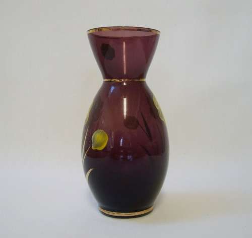 VINTAGE ITALIAN AMETHYST GLASS 12.5cm VASE