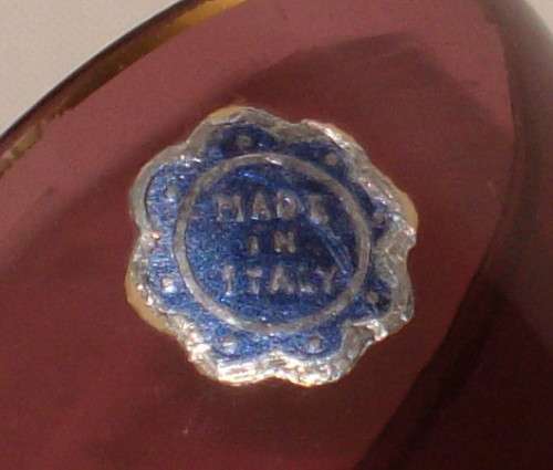 VINTAGE ITALIAN AMETHYST GLASS 12.5cm VASE