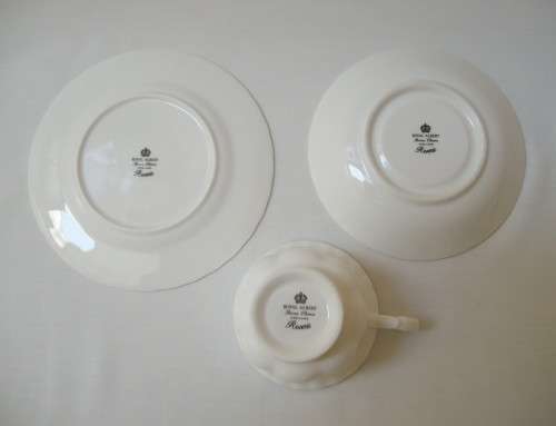 VINTAGE ROYAL ALBERT 'REVERIE' SIX TRIO 18pc  TEASET c1980's