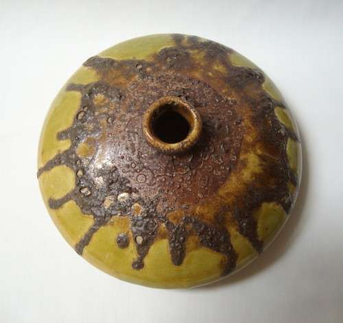 VINTAGE WEST GERMAN-STYLE FAT LAVA GLAZE VASE c1970s