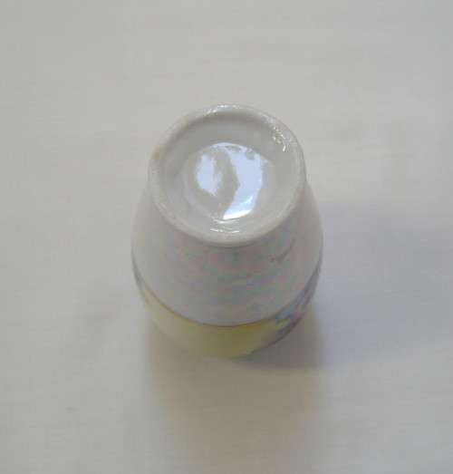 VINTAGE FLORAL LUSTREWARE 8cm SMALL VASE c1940's