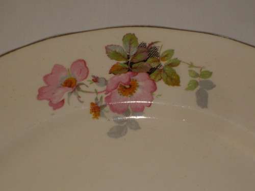 VINTAGE WEDGWOOD 'PINK DOG ROSES' 23cm LUNCHEON PLATE c1952 (3 Available)