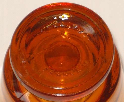 SET OF EIGHT VINTAGE FRENCH DURALEX AMBER GLASS EGG-CUPS