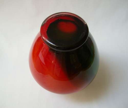 VINTAGE RETRO MURANO-STYLE ART GLASS 16.5cm VASE