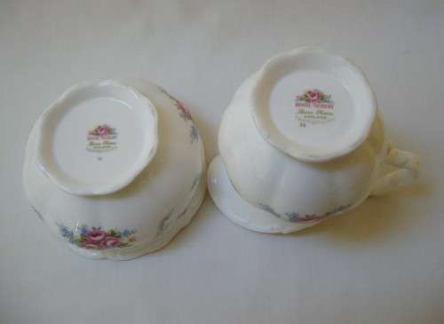 VINTAGE ROYAL ALBERT 'TRANQUILLITY' SUGAR BOWL & MILK JUG SET