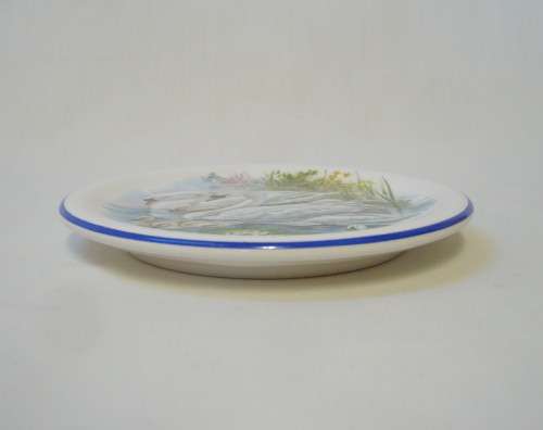 VINTAGE AB CERAMICS 'SWANS' 9.5cm MINIATURE PLATE