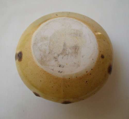 VINTAGE WEST GERMAN-STYLE FAT LAVA GLAZE MINIATURE VASE c1970s