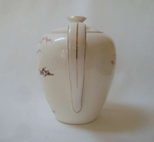 VINTAGE J & G MEAKIN 'ONE FINE DAY' COFFEE POT & LID c1948+