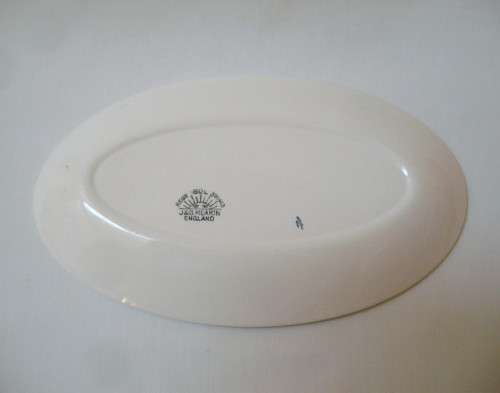 VINTAGE J & G MEAKIN 'ONE FINE DAY' OVAL SAUCE BOAT PLATE c1948+