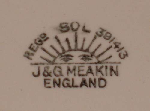 VINTAGE J & G MEAKIN 'ONE FINE DAY' OVAL SAUCE BOAT PLATE c1948+