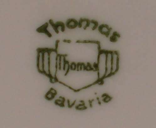 VINTAGE WEST GERMAN THOMAS FLORAL PORCELAIN 8.3cm PIN DISH c1970s