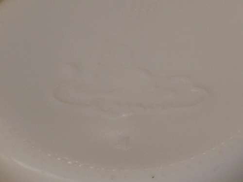 RETRO ITALIAN EGIZIA WHITE GLASS MILK BOTTLE