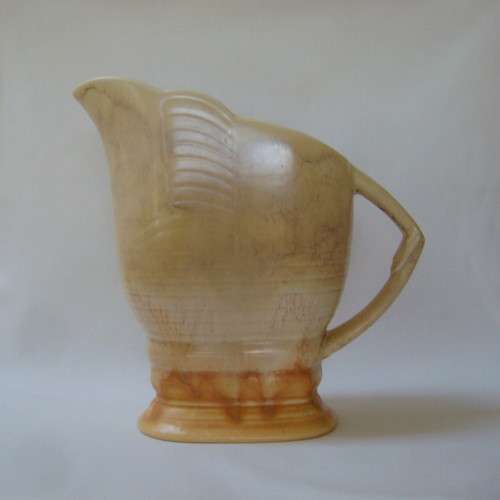 ART DECO BESWICK WARE 21cm JUG VASE c1930s ~ Hairline Crack!