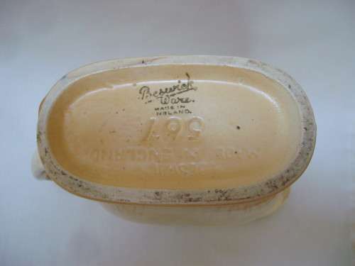 ART DECO BESWICK WARE 21cm JUG VASE c1930s ~ Hairline Crack!