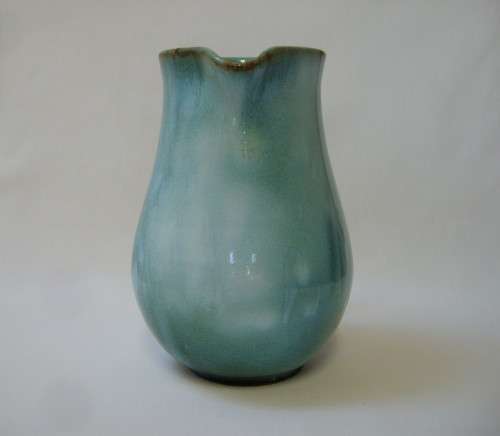 VINTAGE LINN WARE VIRIDIAN GLAZED SOUTH AFRICAN STUDIO POTTERY JUG c1940's