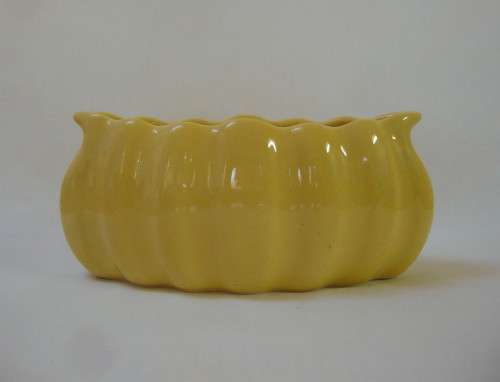 VINTAGE LUCIA WARE No: 3301 OVAL TROUGH VASE c1940s