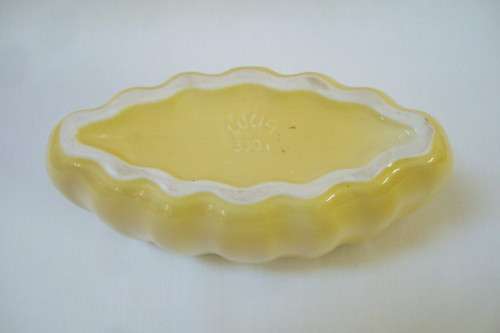 VINTAGE LUCIA WARE No: 3301 OVAL TROUGH VASE c1940s