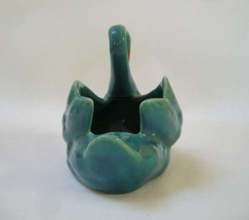 VINTAGE LUCIA WARE No: 3305 SWAN VASE c1940's ~ Repaired!!!