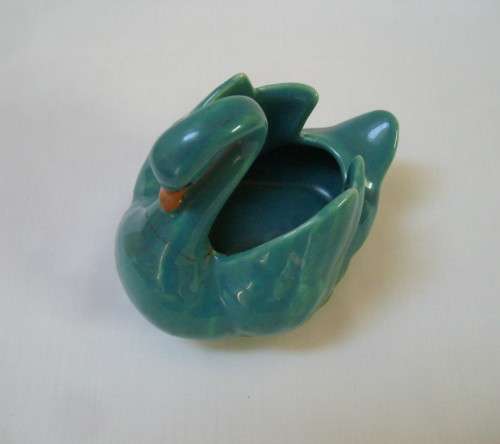 VINTAGE LUCIA WARE No: 3305 SWAN VASE c1940's ~ Repaired!!!