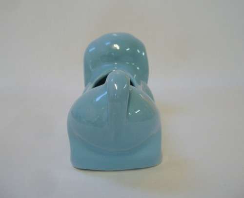 VINTAGE LUCIA WARE No: 2008 PALE BLUE DACHSHUND TROUGH VASE c1940s