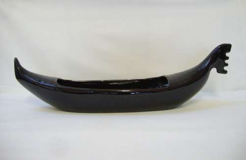 VINTAGE LUCIA WARE No: 6008 VENETIAN GONDOLA TROUGH VASE c1940s ~ Hairline!
