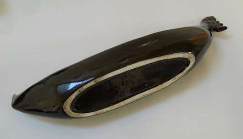 VINTAGE LUCIA WARE No: 6008 VENETIAN GONDOLA TROUGH VASE c1940s ~ Hairline!