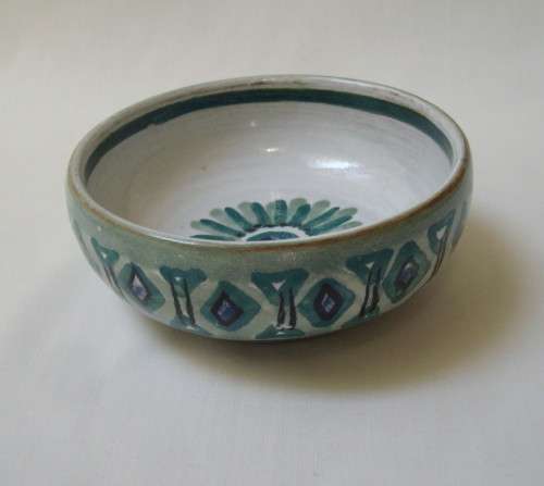 VINTAGE THE OLD JAR POTTERY 10cm MEDIUM BOWL c1954-1984