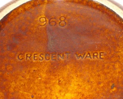 VINTAGE CRESCENT WARE No: 968 KRUGER PARK SOUVENIR BOWL & COVER c1950's