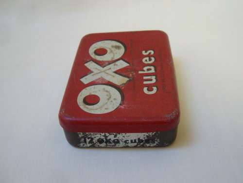 VINTAGE RHODESIAN OXO 12 CUBES TIN