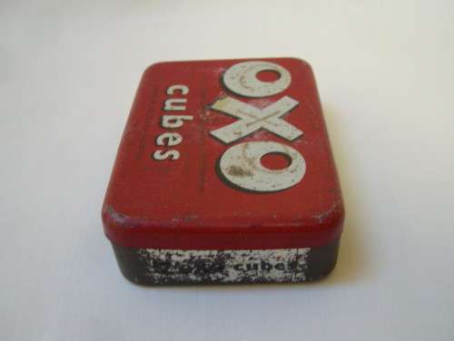 VINTAGE RHODESIAN OXO 12 CUBES TIN