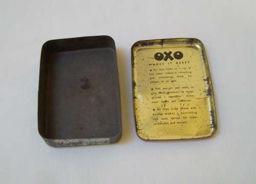 VINTAGE RHODESIAN OXO 12 CUBES TIN
